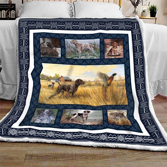 QUI29002 German Shorthaired Pointer 2 Quilt Blanket