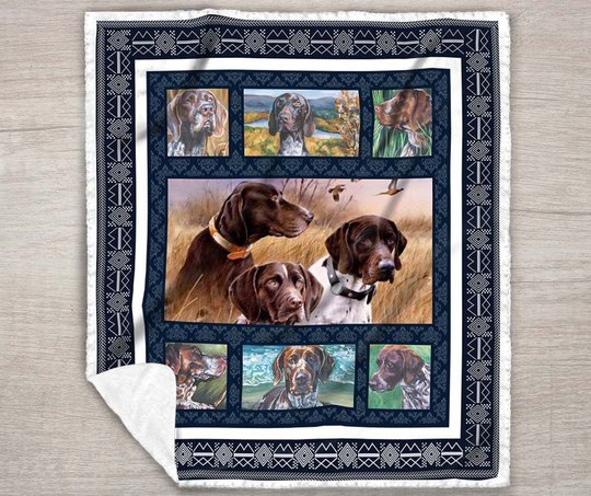 QUI29001 German Shorthaired Pointer 1 Quilt Blanket