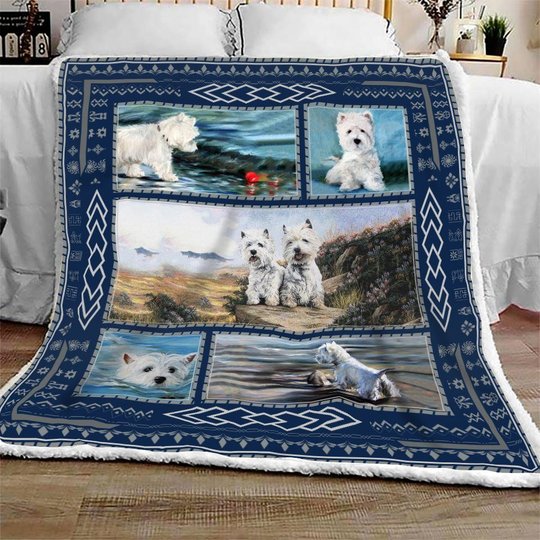 QUI2003 West Highland White Terrier 3 Quilt Blanket