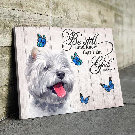 THD0109 West Highland White Terrier Matte Canvas