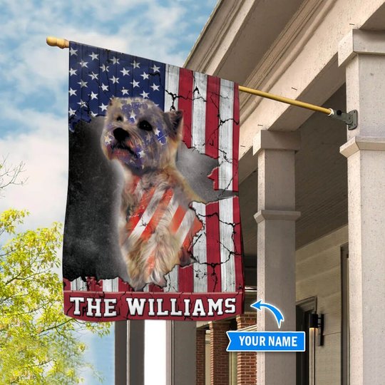 THF0279 West Highland White Terrier USA Personalized Flag