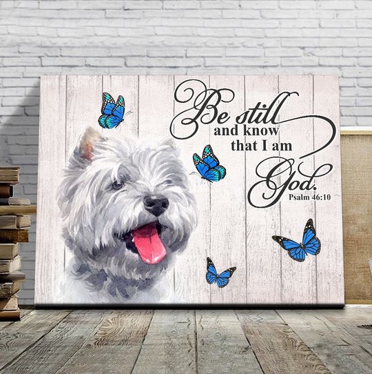 THD0109 West Highland White Terrier Matte Canvas