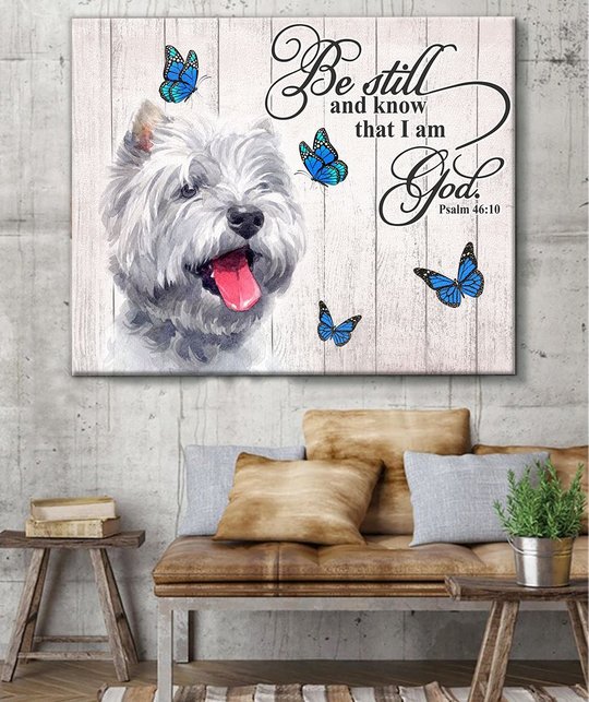 THD0109 West Highland White Terrier Matte Canvas