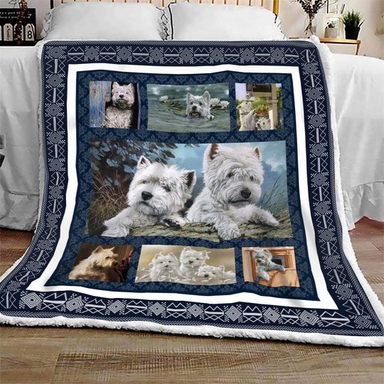 QUI2001 West Highland White Terrier Quilt Blanket