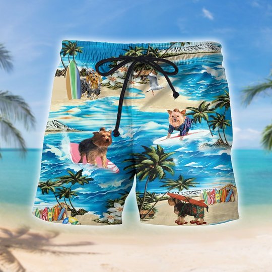 Yorkshire Terrier Hawaii Men - Women Set THT20072705-THO20072705