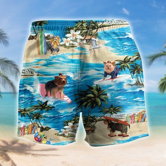 Yorkshire Terrier Hawaii Men - Women Set THT20072705-THO20072705