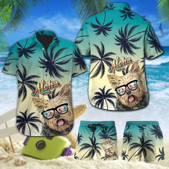 MHTCHO1106 - MHOCHO1106 Yorkshire Terrier Aloha Hawaii Set