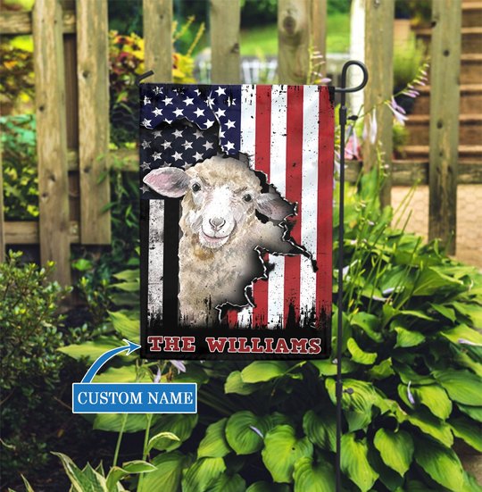 HUF3005 Sheep Personalized Flag