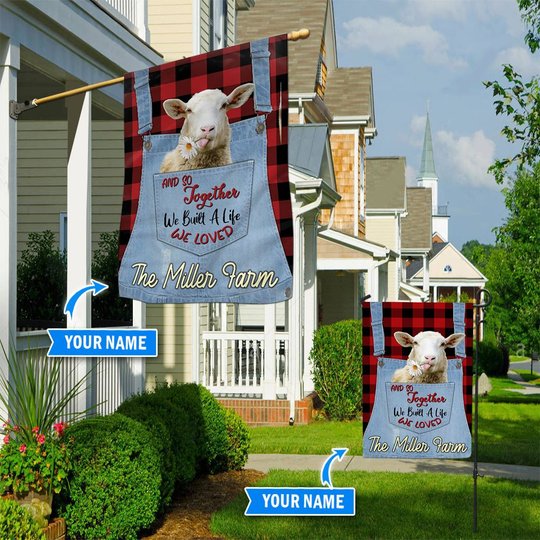 TUF0810 Sheep Personalized Flag