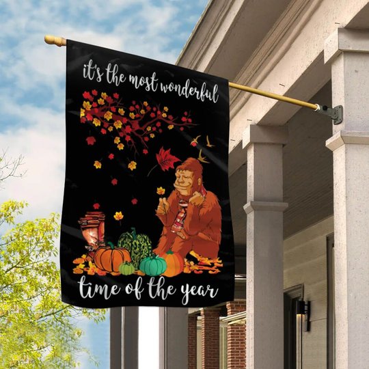 BIF20072914 Bigfoot It Is The Most Time Of The Year Flag