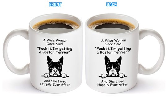 Boston Terrier Happily Mug THM22021150