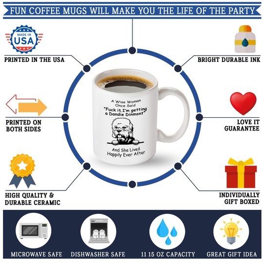 Dandie Dinmont Happily Mug THM22021153