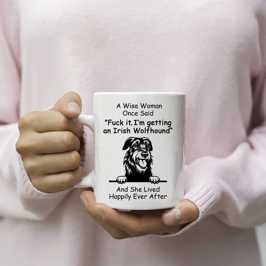 Irish Wolfhound Happily Mug THM22021155