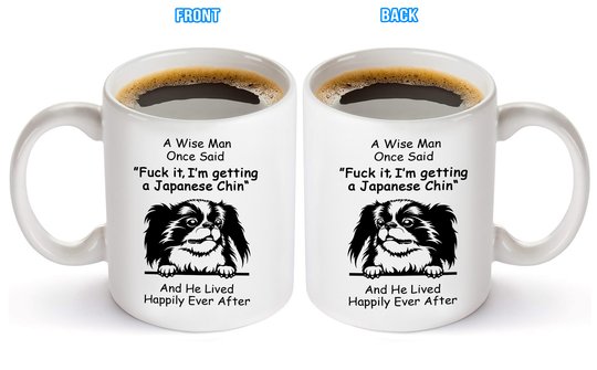 Japanese Chin Happily Mug THM22021156