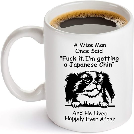 Japanese Chin Happily Mug THM22021156