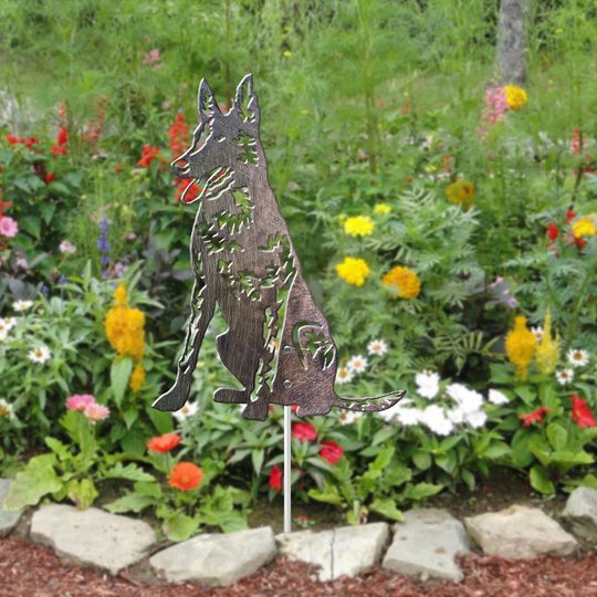 Dutch Shepherd Metal Garden Art THMS22042952