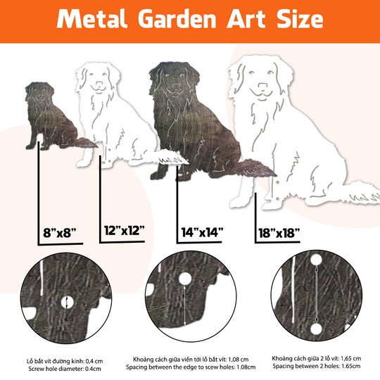 NOVA SCOTIA DUCK TOLLING RETRIEVER Metal Garden Art THMS22042955