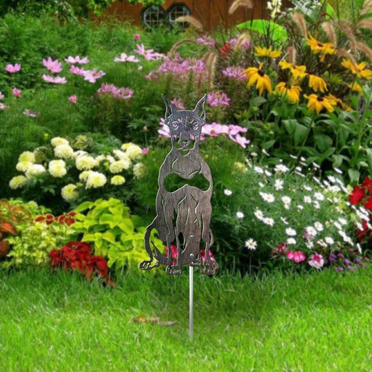 Doberman Metal Garden Art THMS22042951