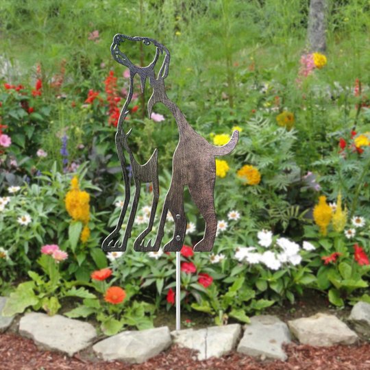German Shorthaired Pointer Metal Garden Art THMS22050353