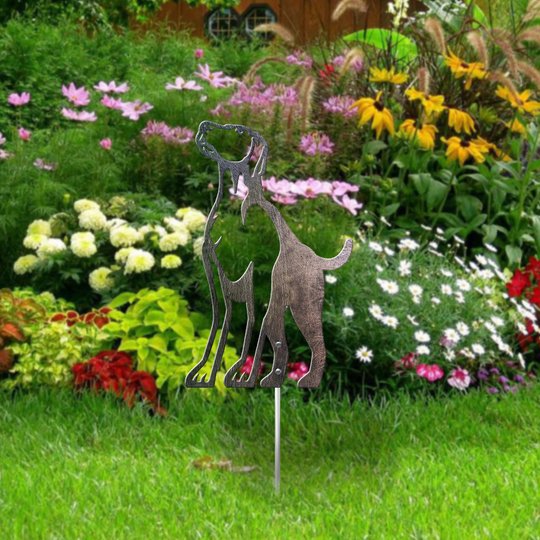 German Shorthaired Pointer Metal Garden Art THMS22050353