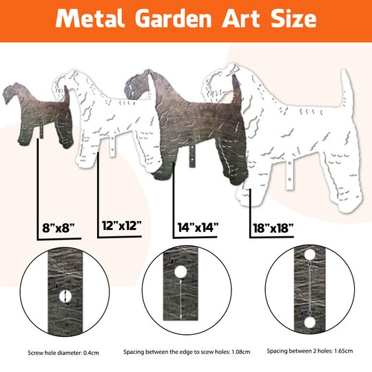 Kerry Blue Terrier Metal Garden Art THMS22050354
