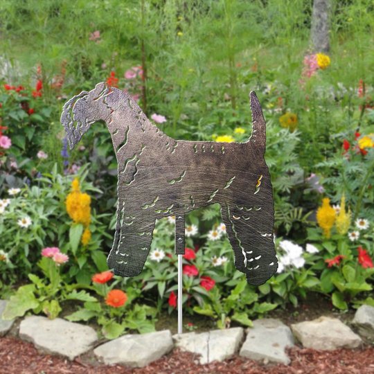 Kerry Blue Terrier Metal Garden Art THMS22050354