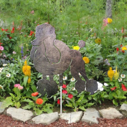 Poodle Metal Garden Art THMS22050355