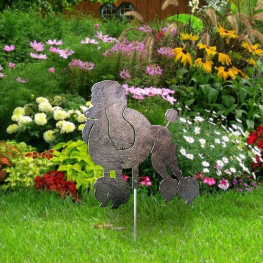 Poodle Metal Garden Art THMS22050355