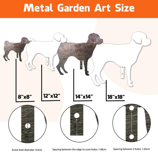 Puggle Metal Garden Art THMS22050356