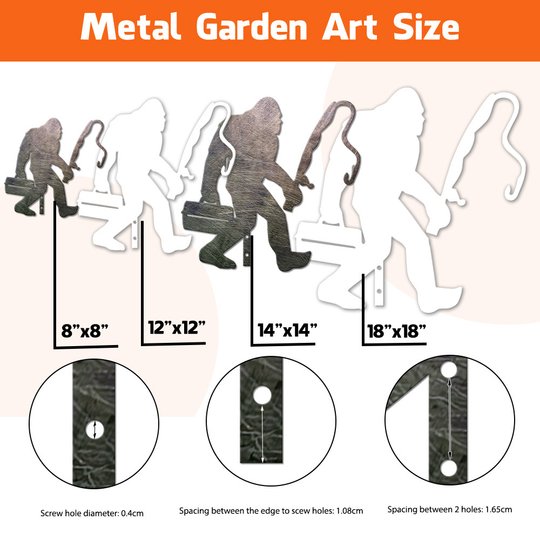 Bigfoot Metal Garden Art THMS22050358
