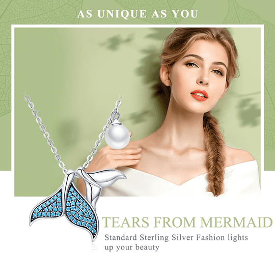 Sterling Silver Mermaid Pendant Necklace - Exquisite Charm and Elegance