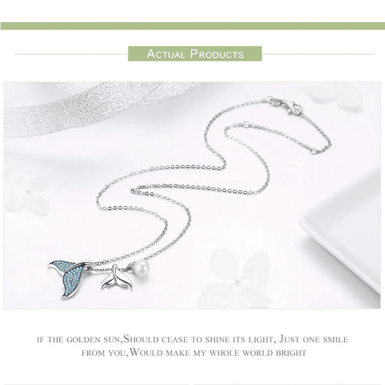 Sterling Silver Mermaid Pendant Necklace - Exquisite Charm and Elegance