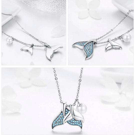 Sterling Silver Mermaid Pendant Necklace - Exquisite Charm and Elegance
