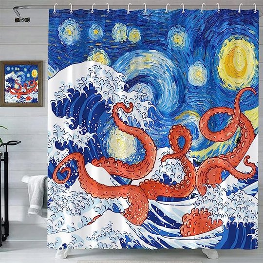 Octopus Shower Curtain THSC23070651