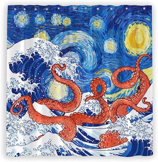 Octopus Shower Curtain THSC23070651