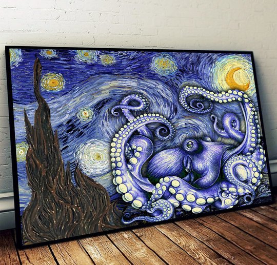 Octopus Poster & Matte Canvas THK23070660-THD23070660