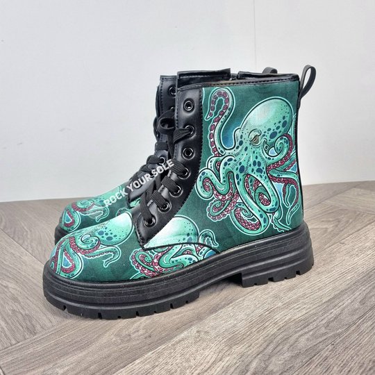 Octopus Leather Boots THBOOTD23071050