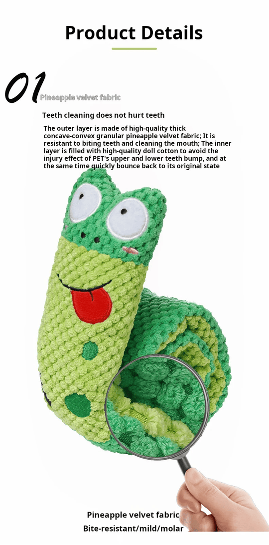 Snail Dog Puzzle Feeder – Durable & Interactive Plush Toy