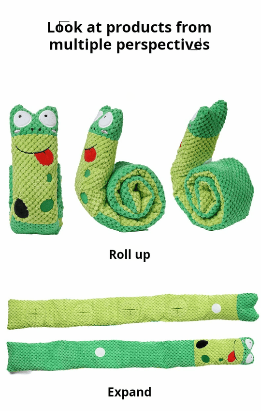 Snail Dog Puzzle Feeder – Durable & Interactive Plush Toy