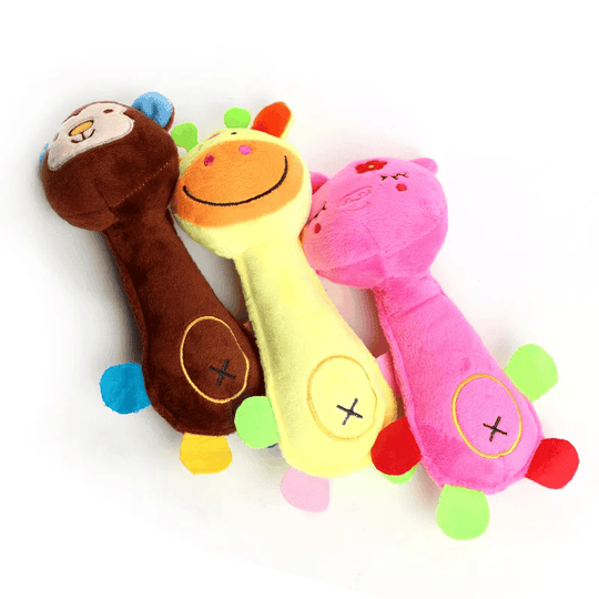 Durable Low Price Pet Dog Plush Toy Animal Shape with Squeaky for Small Dogs Chew Cleaning Toys