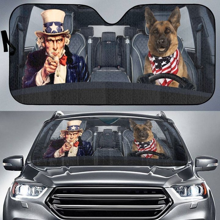 CHC1007 German Shepherd Car Sun shade