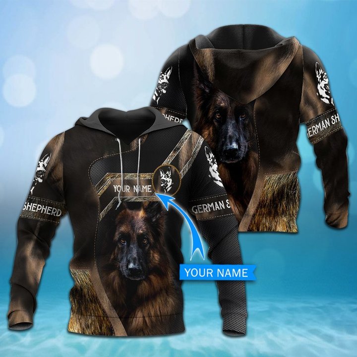 CHTD2005 German Shepherd Personalized 3D HOODIE