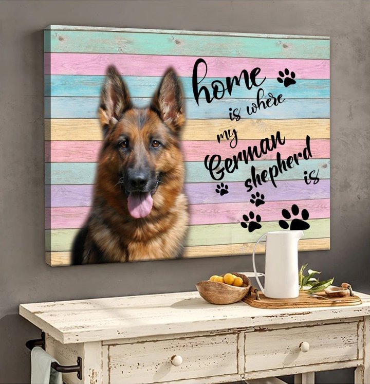CHD0122 German Shepherd Matte Canvas