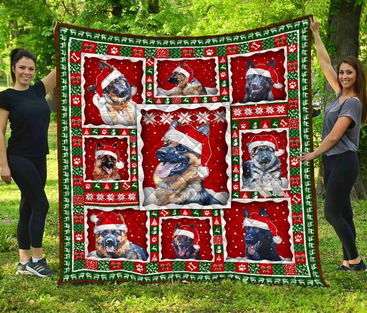 THQD46005 German Shepherd Quilt Blanket