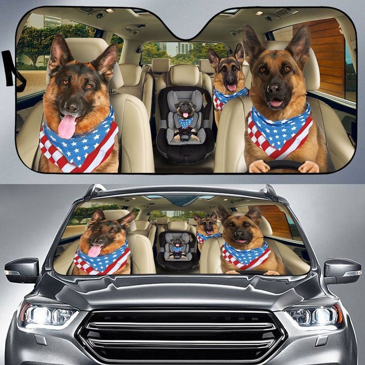 CHC2014 German Shepherd Car Sun shade