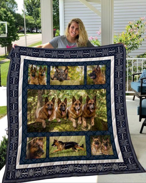QUI28005 German Shepherd Quilt Blanket