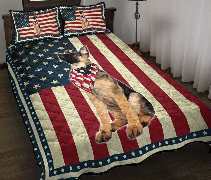 German Shepherd Quilt Bed Set & Quilt Blanket