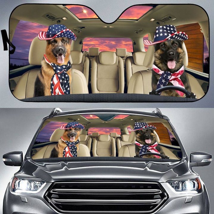 THC0120 German Shepherd Car Sun Shade