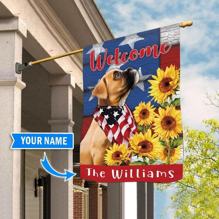 DIF12002-Boxer Personalized Flag