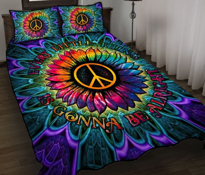 DIEH7002-Hippie -EVERY LITTLE THING Quilt Bed Set-Quilt Blanket